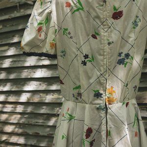 A-Line Floral Print Spring Bloom Dress